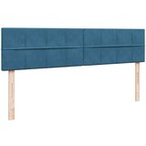 vidaXL Otomanski posteljni okvir z vzmetnico moder 180x200cm žamet | Shoptok.si