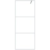 Pregrada za tuš bijela 80 x 195 cm s prozirnim staklom ESG | shoptok.hr