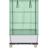  Povišena gredica s pokrovom i kotačima 80 x 50 x 182 cm | shoptok.hr