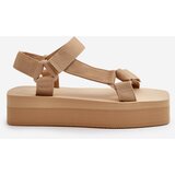 Boto Women's Platform Sandals in Beige Edireda | ePonuda.com
