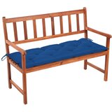 vidaXL Vrtna klupa s jastukom 120 cm od masivnog bagremovog drva | shoptok.hr