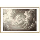  Plakat Whisper of Illuminated Clouds: Soft Light Play in the Sky Theater 90x60 Zlatni okvir s margom | shoptok.hr