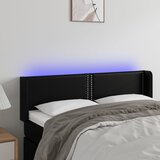  LED uzglavlje crno 147x16x78/88 cm od umjetne kože | shoptok.hr