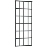 Furnova Drsna vrata ESG steklo in aluminij 76x205 cm črna, (21945190) | Shoptok.si