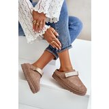 Boto Ladies Warm Slippers On Platform Brown Azida | ePonuda.com