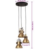  Viseća svjetiljka 25 W antikna mjedena 30 x 30 x 100 cm E27 | shoptok.hr