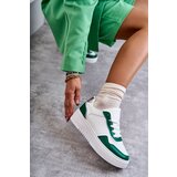 Boto Women's Low Sport Shoes On The Platform White and Green Kyllie | Shoptok.si
