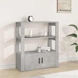  Komoda siva boja betona 80x30x90 cm od konstruiranog drva | Eponuda.com