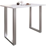 XXXL Barska Miza Xona B, Bela, Srebrna, 140x80 | Shoptok.si