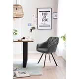 Livetastic Naslanjač Samt, Siva, Vrtljiv | Shoptok.si