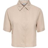 Only Srajce & Bluze Onlgoa S/S Linen Bl Shirt Cc Pnt 15363701 Bež Cene