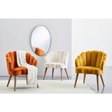 MID.YOU FOTELJ, rumena, ekru les, tekstil | Shoptok.si