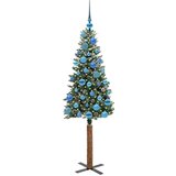  Mršavo božićno drvce s 150 LED svjetlima Zelena i bijela 150 cm | shoptok.hr