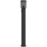 vidaXL Zunanja talna svetilka z vtičnico črna 110 cm nerjaveče jeklo, (5000272896) Cene