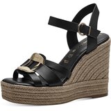 Tamaris Sandale tamno smeđa / zlatna / crna | shoptok.hr