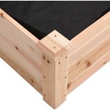 vidaXL Vrtna visoka greda s podlogo 240x120x25 cm trden les jelke | Shoptok.si
