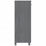 Ormarić za cipele HAMAR tamnosivi 85x40x108 cm masivna borovina | Eponuda.com