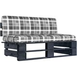 vidaXL Srednja vrtna sofa od paleta od crno impregnirane borovine | shoptok.hr