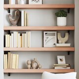 Maison Chic Stenska polica - Viseča Polica svetlo rjava 100x20x6 cm trdna hrastovina, (21784882) | Shoptok.si