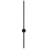Črna LED stenska svetilka ø 7 cm Sword –