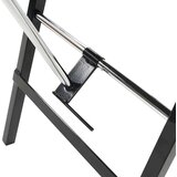  Prenosiva kozmetička stolica od umjetne kože 185 x 78 x 76 cm crna | Eponuda.ba