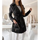 Gemre Black trench coat with belt Royale | shoptok.hr