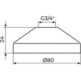 Rosan rozeta 3/4 80mm | Eponuda.com