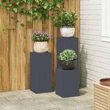  Stalak za biljke 3 pcs Antracit Čelik | shoptok.hr
