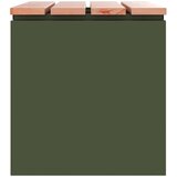vidaXL Vrtna klupa Maslinovo zelena 60 x 40 x 43 cm Čelik | shoptok.hr