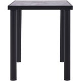  Blagovaonski stol crni i siva boja betona 120 x 60 x 75 MDF | shoptok.hr