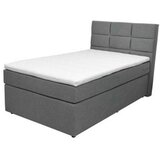 CARRYHOME POSTELJA BOXSPRING 140 cm x 200 cm , tekstil siva | Shoptok.si