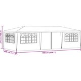  Profesionalni šator za zabave 4 x 9 m antracit 90 g/m² | shoptok.hr