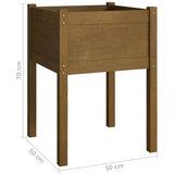 vidaXL vrtne sadilice 2 kom boja meda 50 x 50 x 70 cm masivna borovina | shoptok.hr
