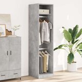  Ormar siva boja betona 50 x 50 x 200 cm od iverice | shoptok.hr