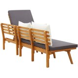  Vrtni dnevni ležaj 200 x 65 cm od masivnog bagremovog drva | Eponuda.com