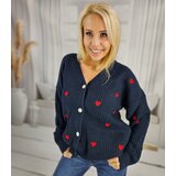 Pri Warm and cozy women's sweater with hearts for autumn SUMMER | shoptok.hr