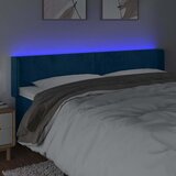  LED uzglavlje tamnoplavo 163x16x78/88 cm baršunasto | shoptok.hr
