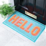 Artsy Doormats Predpražnik iz reciklirane plastike 40x70 cm Blue Hello &amp;ndash; Slike