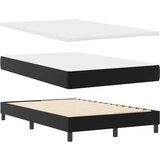 vidaXL Postelja z vzmetnico Črna 120x200 cm iz umetnega usnja | Shoptok.si