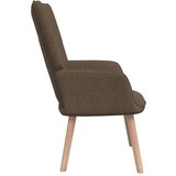  Stol za sproščanje s stolčkom rjavo blago, (20935167) | Shoptok.si