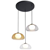  ITALUX PND-54637-3-BK-SG-Luster na sajli AINALE 3xG9/7W/230V crna/prozirna/bež/siva | Eponuda.com