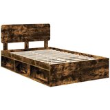  Konstrukcija postelje z vzglavjem Dimljeni oreh 120 x 200 cm, (5000103043) | Shoptok.si
