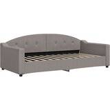  Dnevni krevet na razvlačenje smeđesivi 90 x 200 cm od tkanine | shoptok.hr