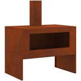  Kamin Smeđa 80 x 50 x 96 cm Čelik otporan na vremenske uvjete | shoptok.hr