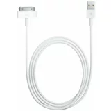 Mobiline Podatkovni data kabel - računalniški polnilec - za Apple iPhone iPad iPod (široki) - beli