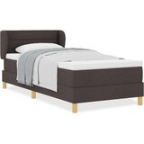 Box Spring krevet s madracem tamnosmeđi 100x200 cm tkanina | shoptok.hr