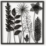 Atmosphera zidna dekoracija Ella 40x40 metal crna | shoptok.hr