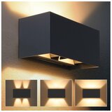  Brilagi - LED spoljašnje zidno svetlo DOUBLE CUBE LED/12W/230V antracit IP65 | Eponuda.com