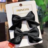 IZMAEL Sponke za lase Pentljička - Črna (Korejski stil) | Shoptok.si