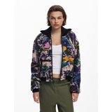 Desigual Prijelazna jakna plava / tamno zelena / tamno ljubičasta / vuneno bijela | shoptok.hr